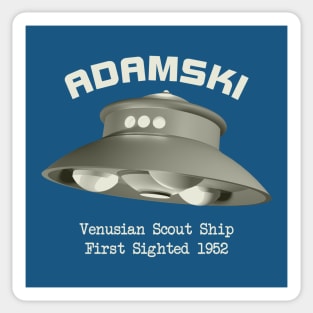 Adamski UFO Flying Saucer Sticker